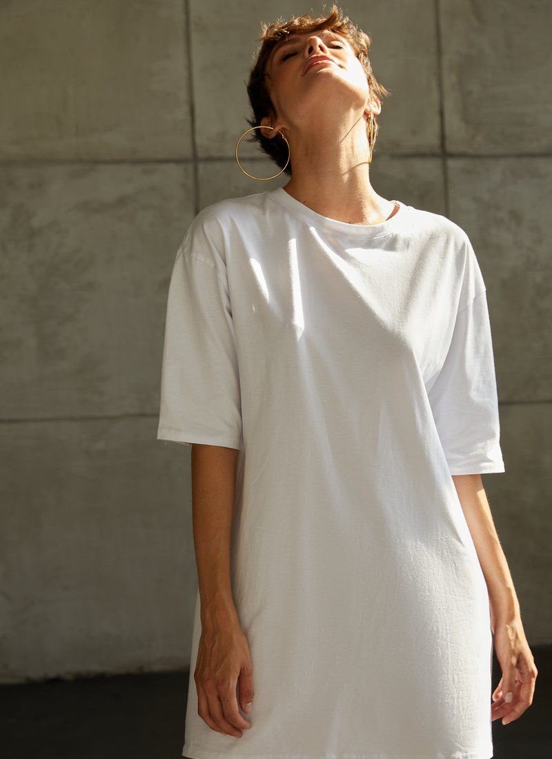 White T-shirt Dress