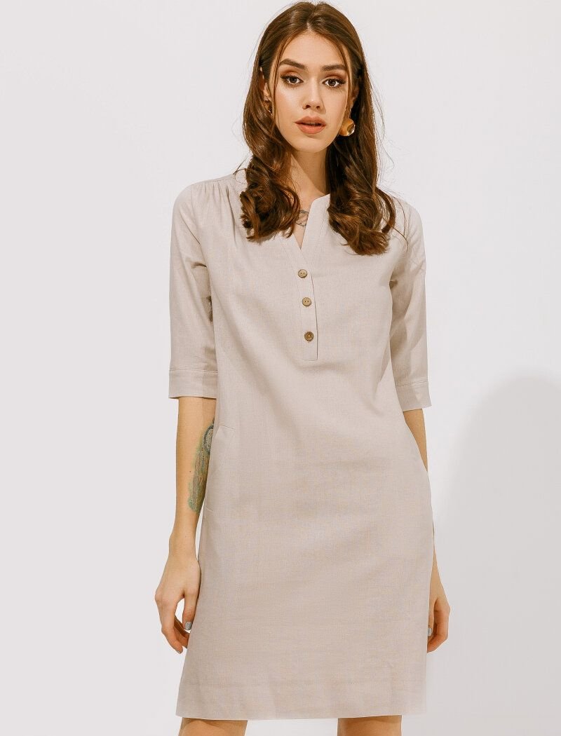 Comfortable linen dress