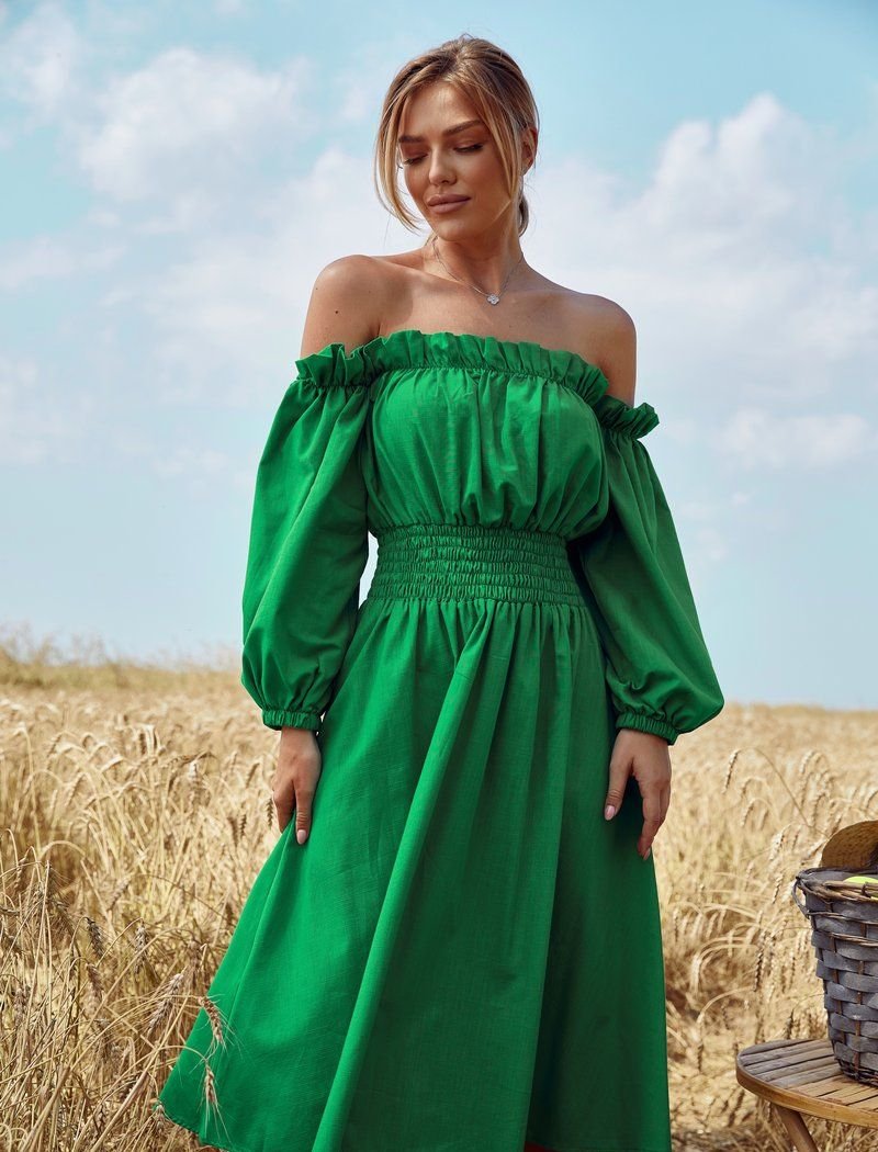 Off-the-shoulder dress