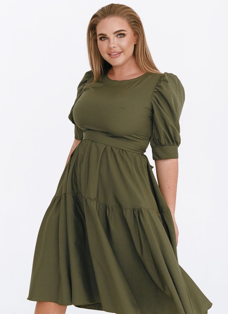 Dress with a tiered skirt