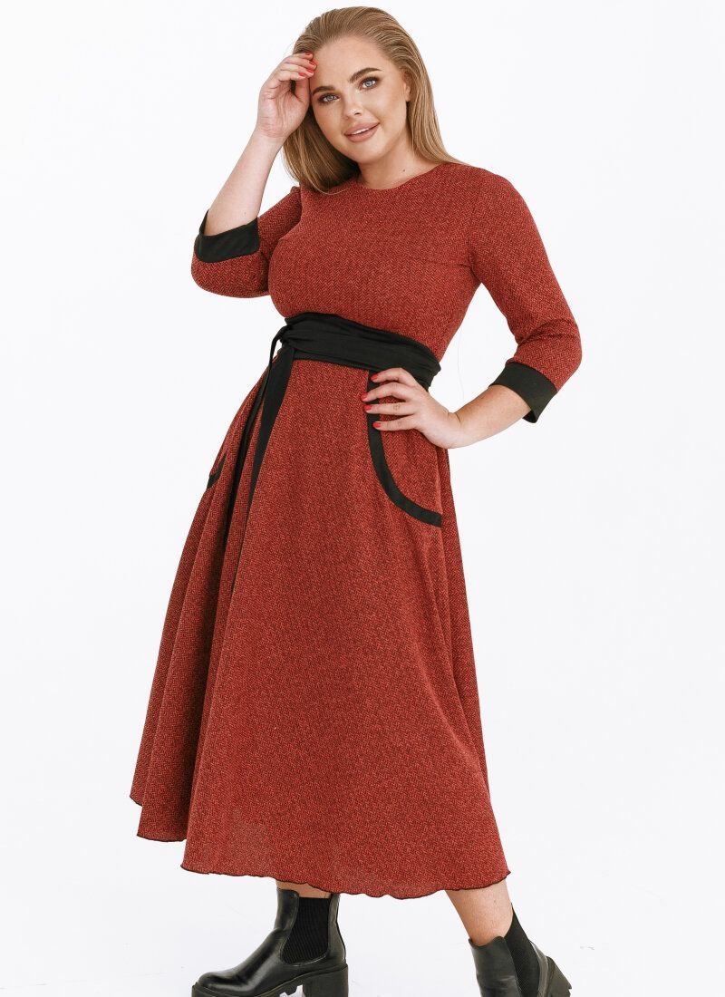 Midi dress in business style