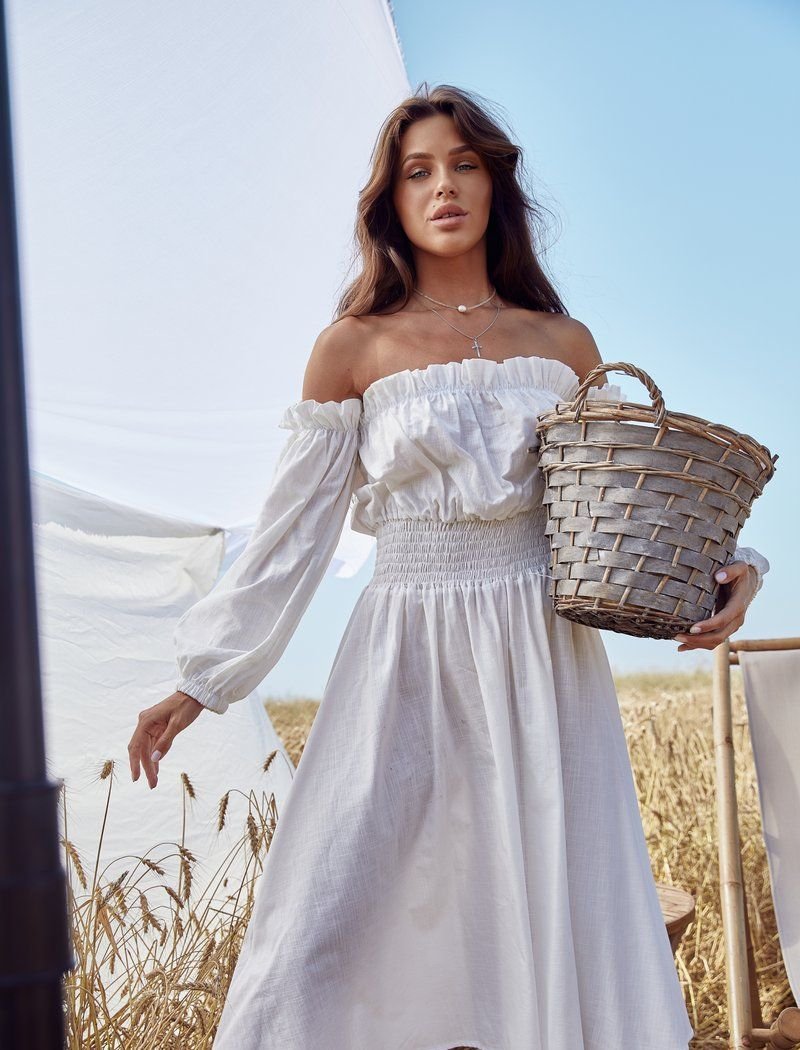 White Cotton Dress