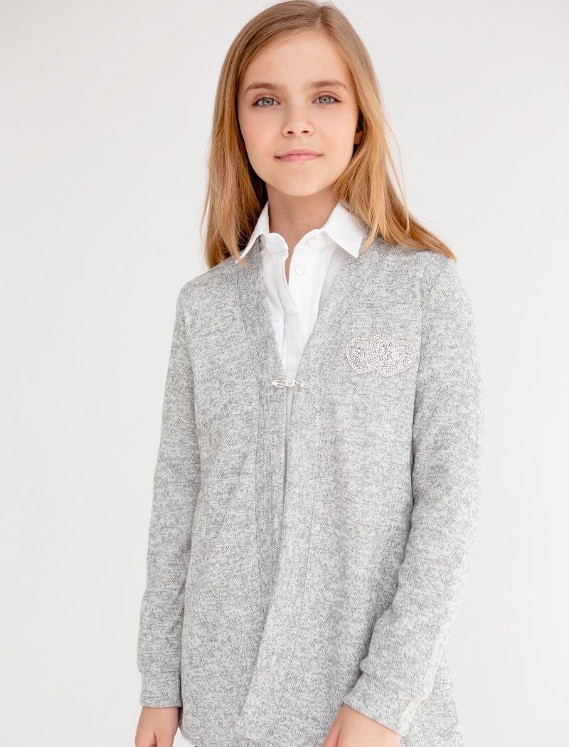A laconic cardigan in a shade of melange