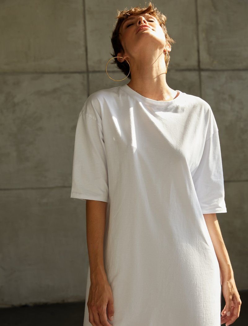 White T-shirt Dress