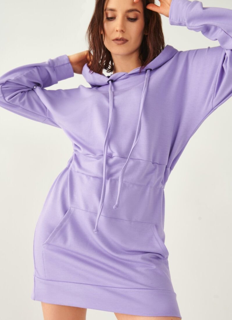Lavender Hoodie Dress