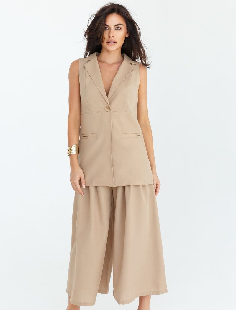 Laconic beige culottes