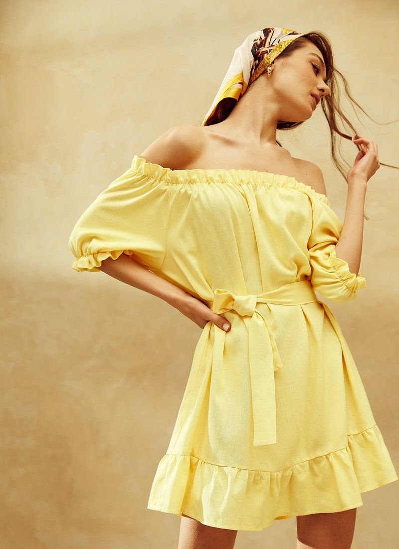 Off-the-shoulder dress