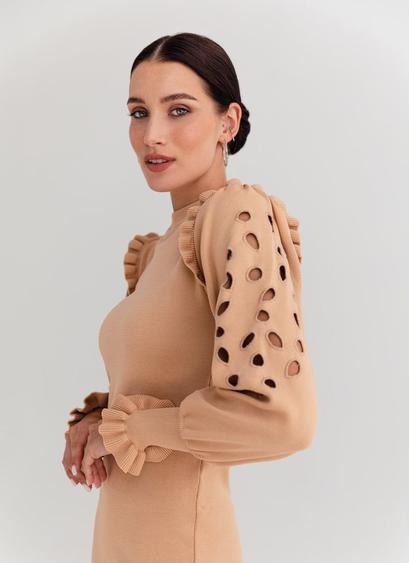 Beige Knitted dress