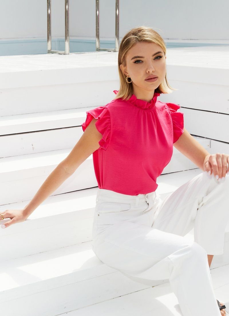 Fuchsia blouse