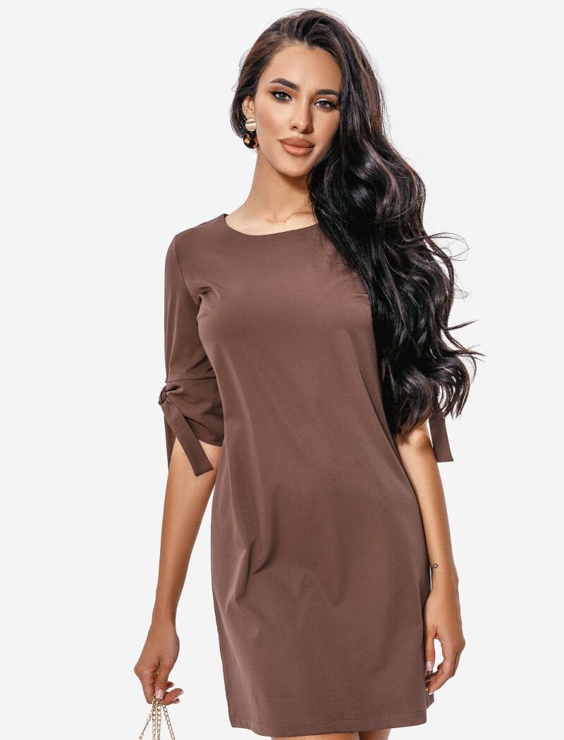 Chocolate-colored dress