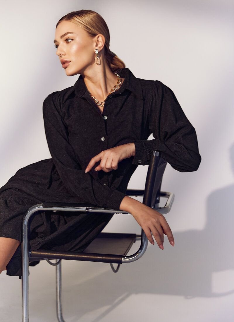 Short corduroy dress