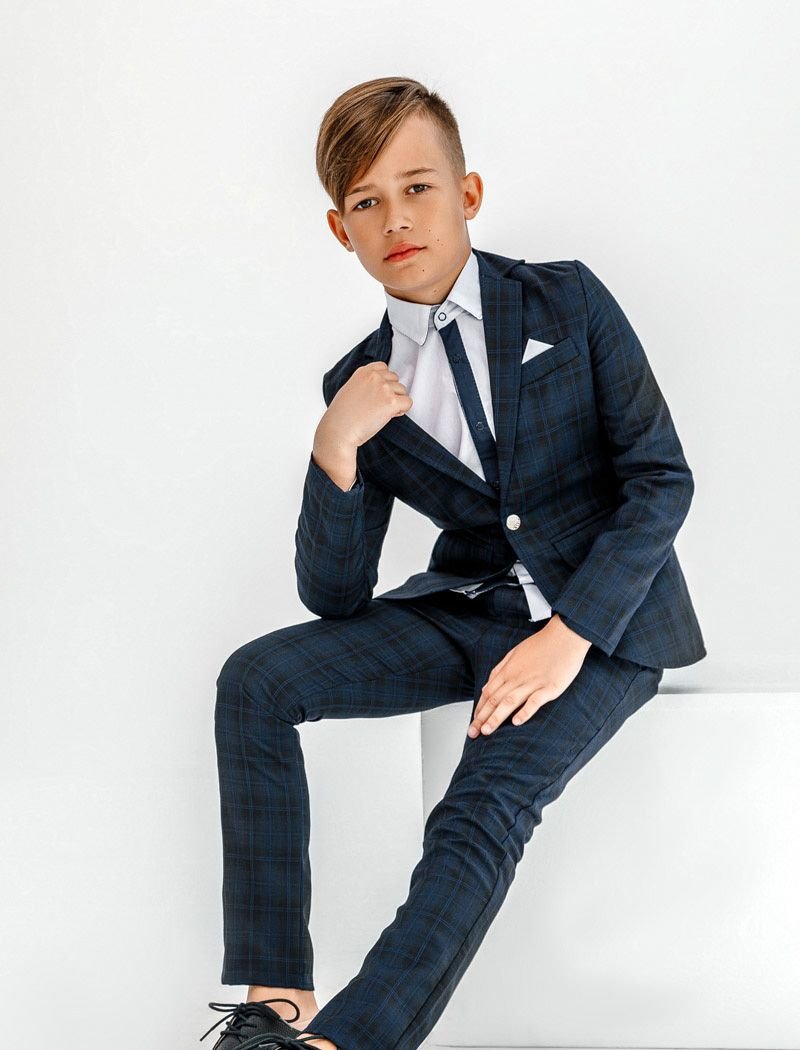 Classic plaid suit