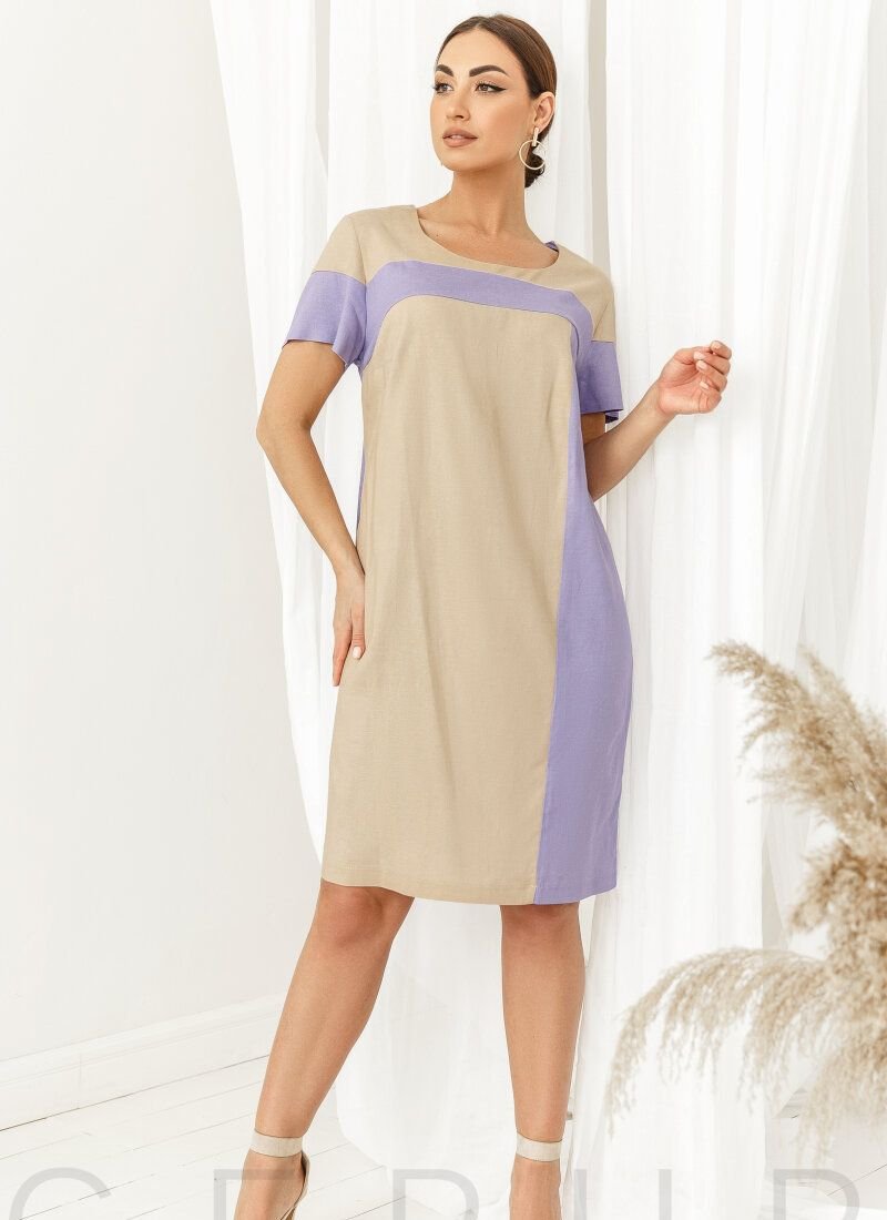 A combination dress of a loose fit