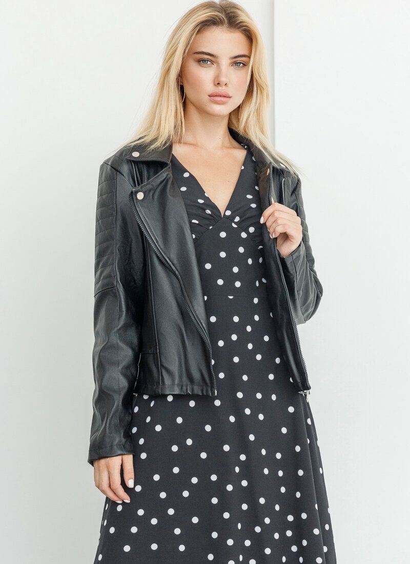 Black Faux Leather Jacket