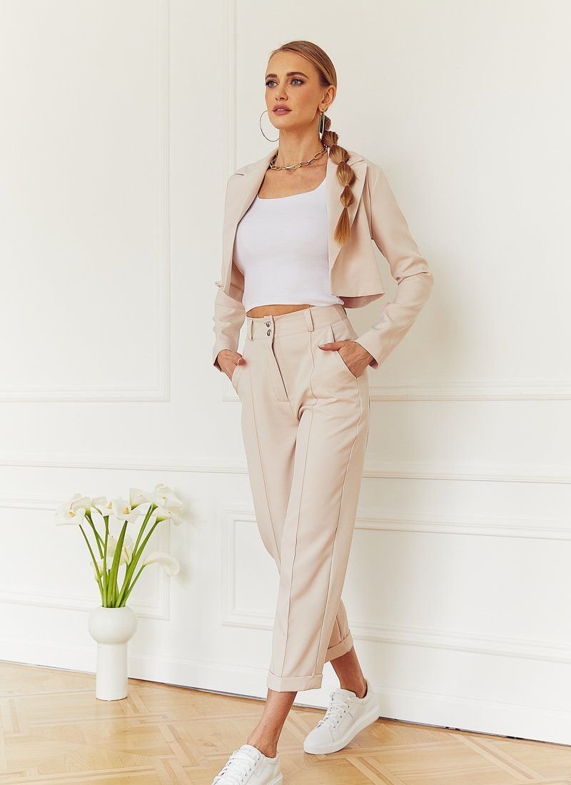 Stylish beige suit