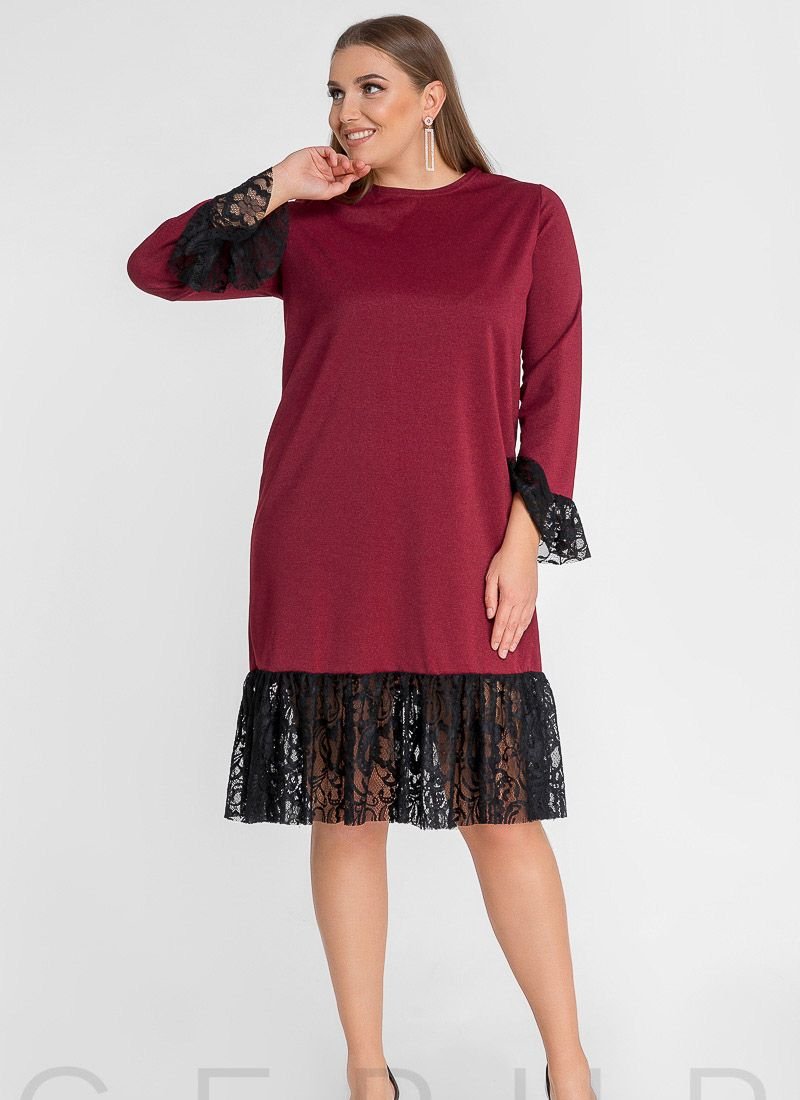 Dress with lurex thread