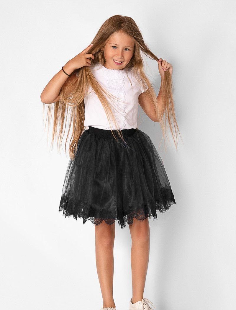 Fluffy tulle skirt